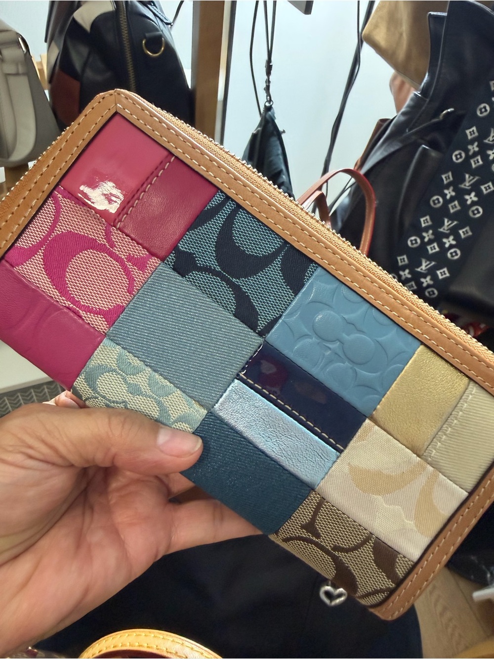 Vintage Coach patchwork NEW - Picture 10 of 12